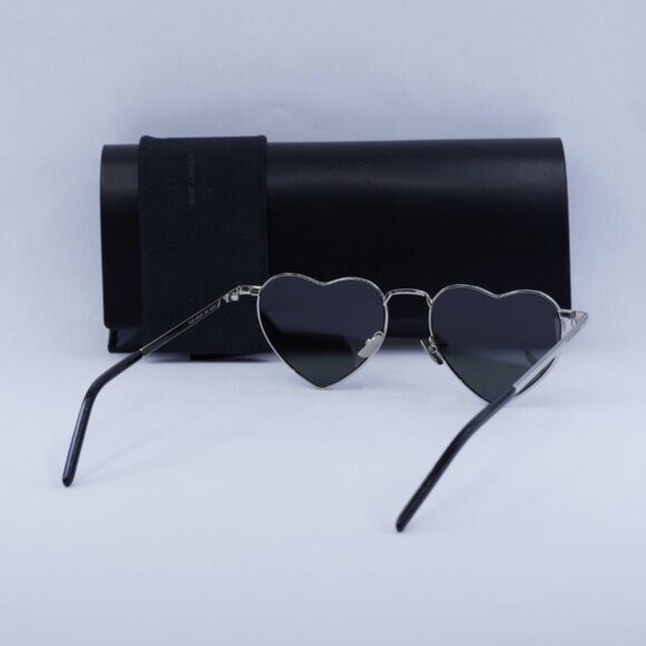 Final Price! Saint Laurent SL301 Lou Lou 003 Silver Sunglasses - Picture 5 of 11